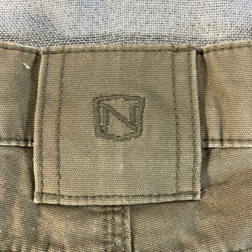 Noble Outfitters Mens Cargo Pants 38x32 Olive Brown Canvas Stretch Tactical Work - Picture 7 of 11